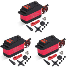 3X High Torque Waterproof 60Kg 180 DS5160 Metal Gear Digital Servo for RC Robot Car 1/6 Axial SCX6 1/5 Redcat HPI Baja