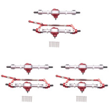3X RC Car Front & Rear Complete Axle for MN D90 D91 D96 D99S MN90 MN96 MN99 MN99S 1/12 RC Car Upgrade Parts,Silver