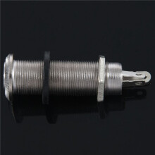 8X Electric Guitar Jack Chrome Threaded Cylinder Output Input Jack Plug Sockets 1/4 Inch for Electric Guitar