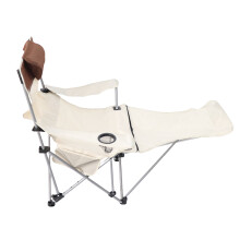 Camping Klappstuhl mit Fußstütze für entspanntes