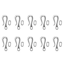 10X 100 mm Haken & Augen mit Schnell Verschluss Edelstahl 316 Marine Boot Hardware