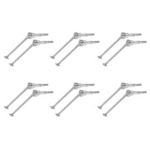 12 Peças Eixo de Acionamento Frontal de Metal CVD 0090 para 12428 12423 1/12 RC Carro Rastreador de Curso Curto Peças de AtualizaçãO de