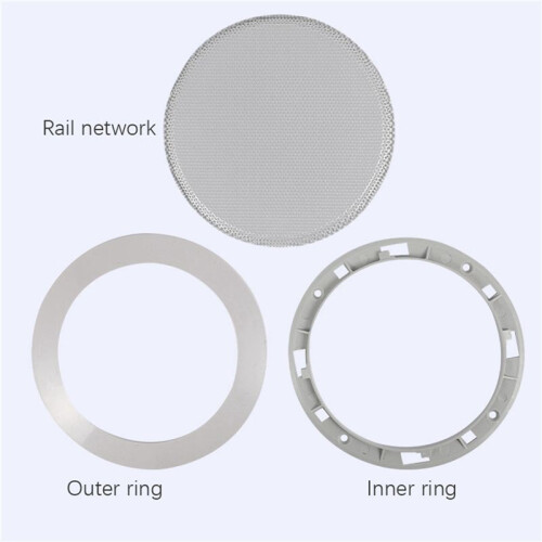 3X Ceiling Speaker Grille, 4-Inch Ceiling Embedded Audio Speaker Grille(Silver) 1