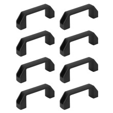 8X PoignéE de Tirage de Tiroir D'Armoire en Plastique Noir Espacement des Trous de 90 mm 8,9 cm