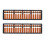 2X Plastic Abacus Arithmetic Abacus Kids Calculation Tool 17 Digits 2