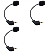 3X Ersatz für 3,5-mm-Mikrofon für New X Cloud II Game-Headsets, Gaming-Kopfhörer-Mikrofon