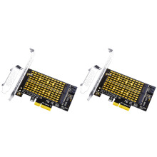 2X PCIE 4.0 auf M2/M.2 Adapter M.2 SSD PCIE Adapter NVME/M2 PCIE Adapter SSD M2 auf PCI-E Karte M Key + B Key
