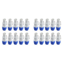 20 Pièces Connecteur Powercon Mâle 3 Broches Prise D'Entrée de Signal pour Faisceau Lumineux de Scène Lumière de Sortie de Puissance