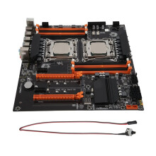 X99 Dual CPU Motherboard LGA2011 Support DDR4 ECC Memory Computer Motherboard+2XE5 2650 V3 CPU+Cable De Interruptor