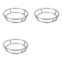 3X Wok en Acier Inoxydable Wok Anneau Pot Support Brûleur Grille de Remplacement Fil Isolé Pot Tapis Support pour Cuisine Wok Accessoires