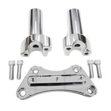 Abrazadera Superior con Elevador de Manillar Recto de 3,5 Pulgadas para Barra de 1 Pulgada Dyna Sportster Softail