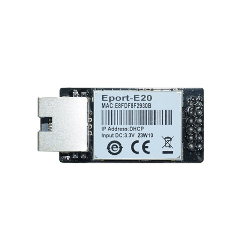10X Eport-E20 Network Server Port 3.3v Serial to Ethernet Embedded Module IOT Device Support DHCP TCP IP Telnet Modbus 1
