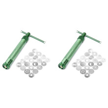 2X Tonextruder - Polymer Lehm Extruder, Aluminium Legierung Lehm Extruder Pistole, Rotation Form Zucker Polymer Lehm Extruder