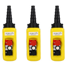 3X Lift Control Pendant XAC-A2913 Waterproof Handheld Pushbutton with Electric Hoist Handle, 2 Buttons