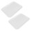 2X 10 inch long rectangle shape serving tray made of plastic white 1