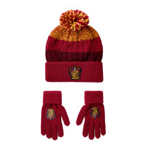 Harry Potter Unisex Adult Gryffindor Beanie & Gloves Set