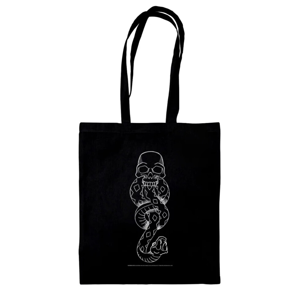 Harry Potter Unisex Black Dark Mark Tote Bag In - Image 3