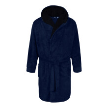 (3XL, Navy) Duke Mens D555 Newquay Hooded Kingsize Dressing Gown
