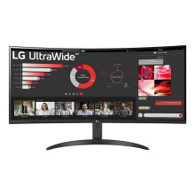 LG UltraWide 34WR50QK 34" VA WQHD 100Hz Curved Monitor 34WR50QK-B.AEK