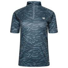 (12 UK, Orion/Grey/Orange Tiger) Dare 2B Womens/Ladies Persist All-Over Print Cycling Jersey