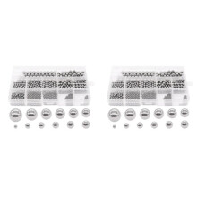 1200Pcs 12 Size Stainless Steel Precision Steel Balls 1-8mm Metric Bicycle Bearing Balls Assortment Kit Mixing Balls