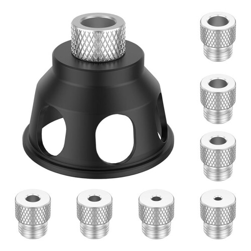 Vertical Drill Guide Doweling Jig Kit, Woodworking Punching Tool Accessory with 3-10mm Drill Sleeves,for Carpentry Tool