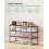 3-Tier Shoe Rack - Metal - Black - Stackable and Easy to Assemble 4