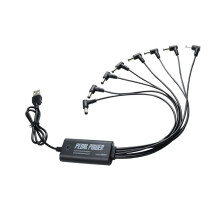 Guitar Pedal Power Supply with 8 Isolated 90 Degree Elbow DC9V Outputs for Effect Pedal Board USB 5V Input