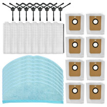 Compatible for Homerun Series 7000 XU7100/ 01 XU7100/ 02 Side Brush HEPA Filter Mop Dust Bag Accessories(32pcs)