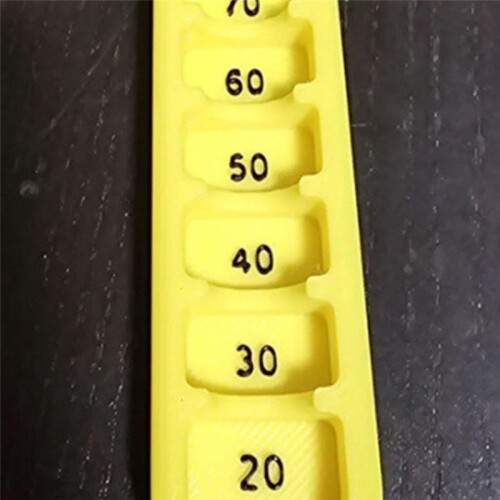 Tee Height Gauge Elevator 3D Printed for Tees Portable Adjuster Precise Placement 20-70mm Measurement Tool Gift 2