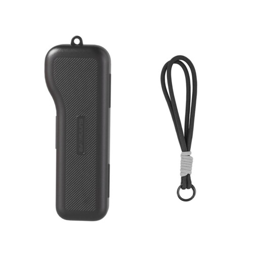 Protective Storage Box for  Osmo Pocket 4 Pro Shockproof Full-Coverage Protective Case with Wrist Strap Black