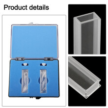 Kwarts Glazen UV Spectrofotometer Cuvette, 30mm Optisch Pad, 10,5ml, 2 Stuks/Doos 40mm