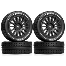 Universal 70mm Model 2.7"RC Crawler Tyres Non-Slip Mud Sligers Tires Heavy Duty Rubber Tires for 1/10 RC Mjx 10303 Black