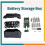 For  40V Power Tools 10Core 21700 Battery Storage Box Case Charging Board Nickel Strips Set Replacement Parts 4