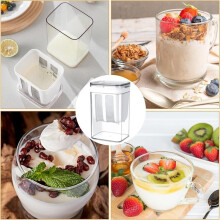 Grekisk Yoghurt Sil, Mesh, Hemgjord, Tvättbar Kökspryl, Återanvändbar Vassleseparator för Te, Kaffe, Kök