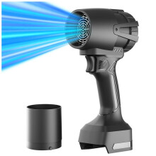 Soprador de Folhas Sem Fio 60000 RPM, Limpador de Poeira Elétrico Leve, Ferramenta Elétrica para Uso Externo em Apartamentos, Jardins, Pátios e