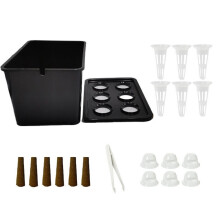 Professional Hydroponic Grower Box for Indoor Plant Propagation, Vegetables & Fruits White