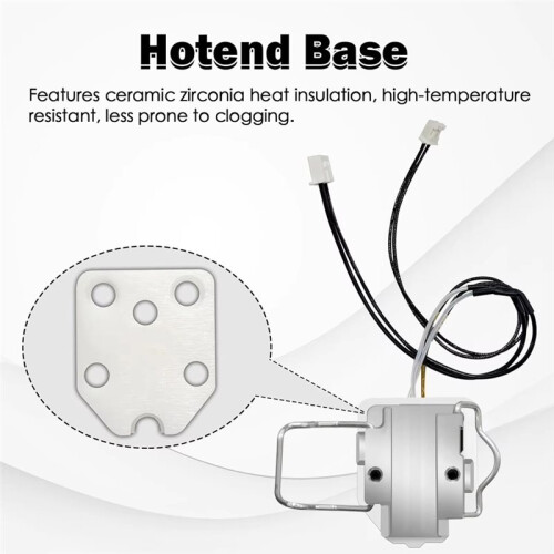For  Kobra X Hot End Integrated Heating Component High Temperature Resistant with Ceramic Base 1