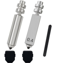 2PK 0.4mm Nozzle for Kobra X High Flow Hotend Kit, High-Speed Printing Quick-Detachable Hardened Steel Nozzles