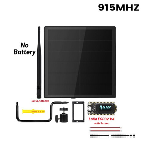 5W Meshtasic Solar Powered Node Heltec LoRa 32 V4 LoRa Module LoRa+2.4G  Low Power Solar Mesh Network 915MHZ 1