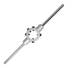 38mm Die Stock Handle Wrench, for M12-M14 Adjustable Stock Die Wrench Handle Holder, Heavy Duty Round Die Holder