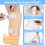 Organic Castor Pack Wrap Kit for Knees, Legs, Etc - Adjustable, Reusable Compress 5