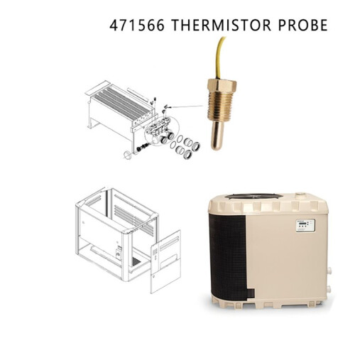 471566 Thermistor Probe Replacement for  Pool Spa Heater, Temperature Sensor 1