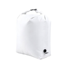 Sac de Rangement à Compression à Rouleau Manuel 38L, Cubes de Bagages de , Organisateur de Vêtements Réutilisable, Sac de Rangement Scellé Blanc