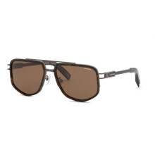 Chopard SCHM12V 59/17/145 Tummanruskeat Kiiltävät Aurinkolasit Metalli MIEHET SCHM12V