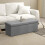 Storage Ottoman Bench - Fabric - Light Grey - Multi-Functional Storage Chest 1