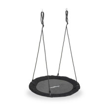 Columpio nido de pájaro redondo jardín altura ajustable 85 x 110 cm asiento cómodo estilo moderno