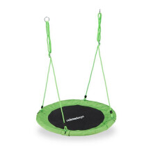 Balançoire ninho de pássaro redonda ajustável altura 85 x 110 cm em metal verde 13_0006994
