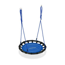 Balançoire ninho de pássaro redonda ajustável altura 80 x 80 cm para jardim interior assento confortável