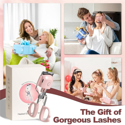 Heated Eyelash Curler, Heats  Quickly, Has Two Temperature Modes, Rechargeable, Creates Naturally Curled Eyelashes. 1